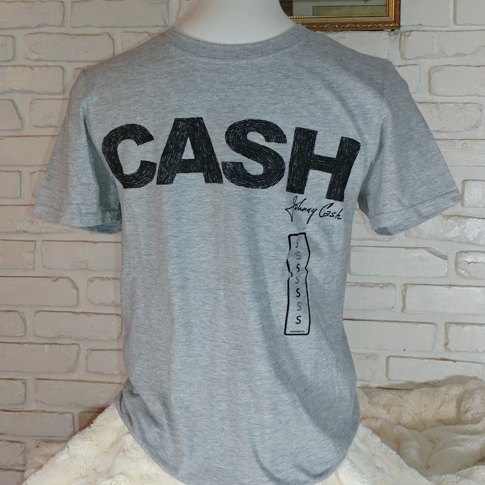 Johnny Cash Grey T-Shirt Small